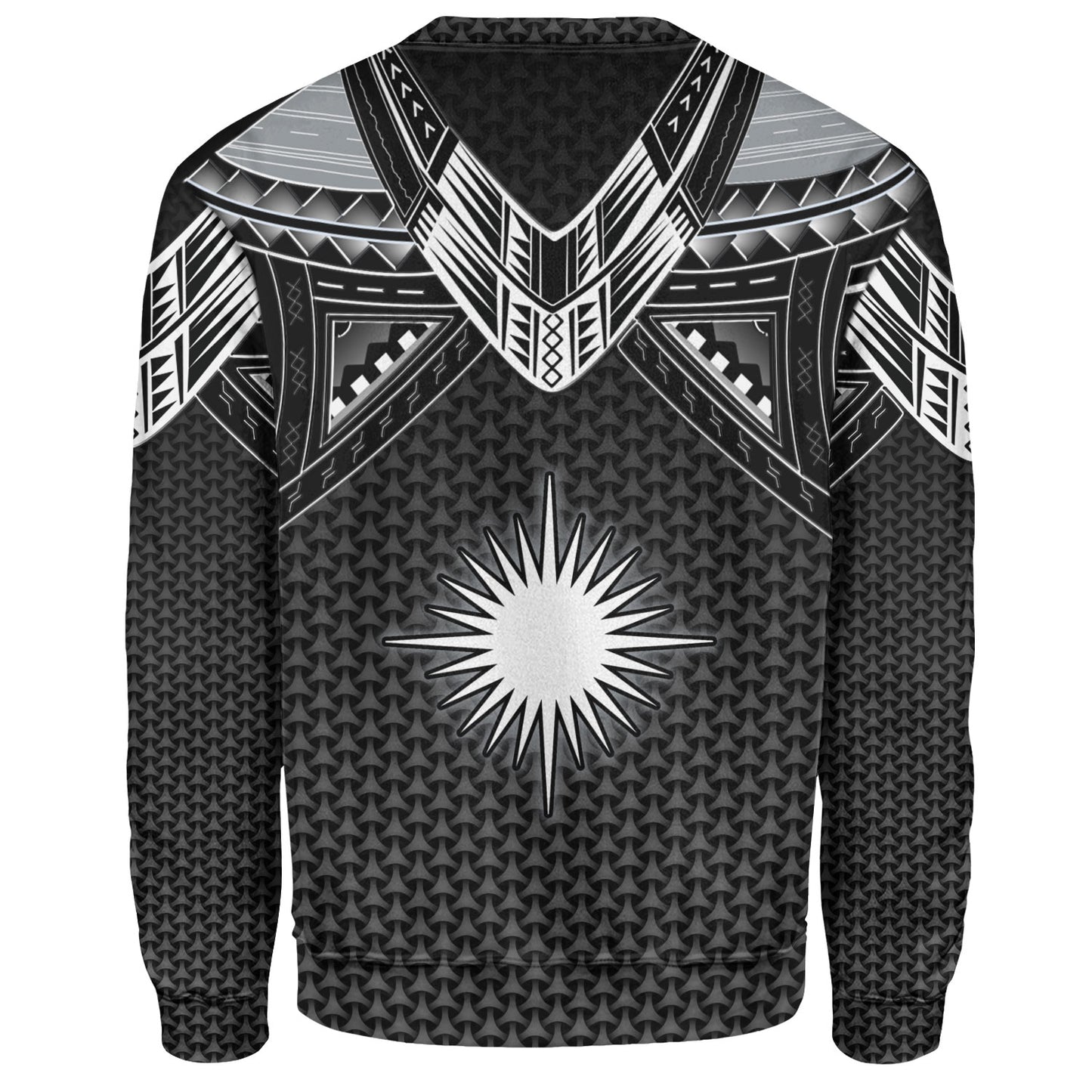 Marshall Islands Custom Personalised Sweatshirt Polynesian Tribal Tattoo