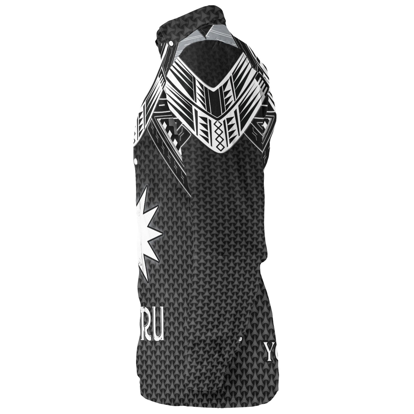 Nauru Custom Personalised Long Sleeve Shirt Polynesian Tribal Tattoo