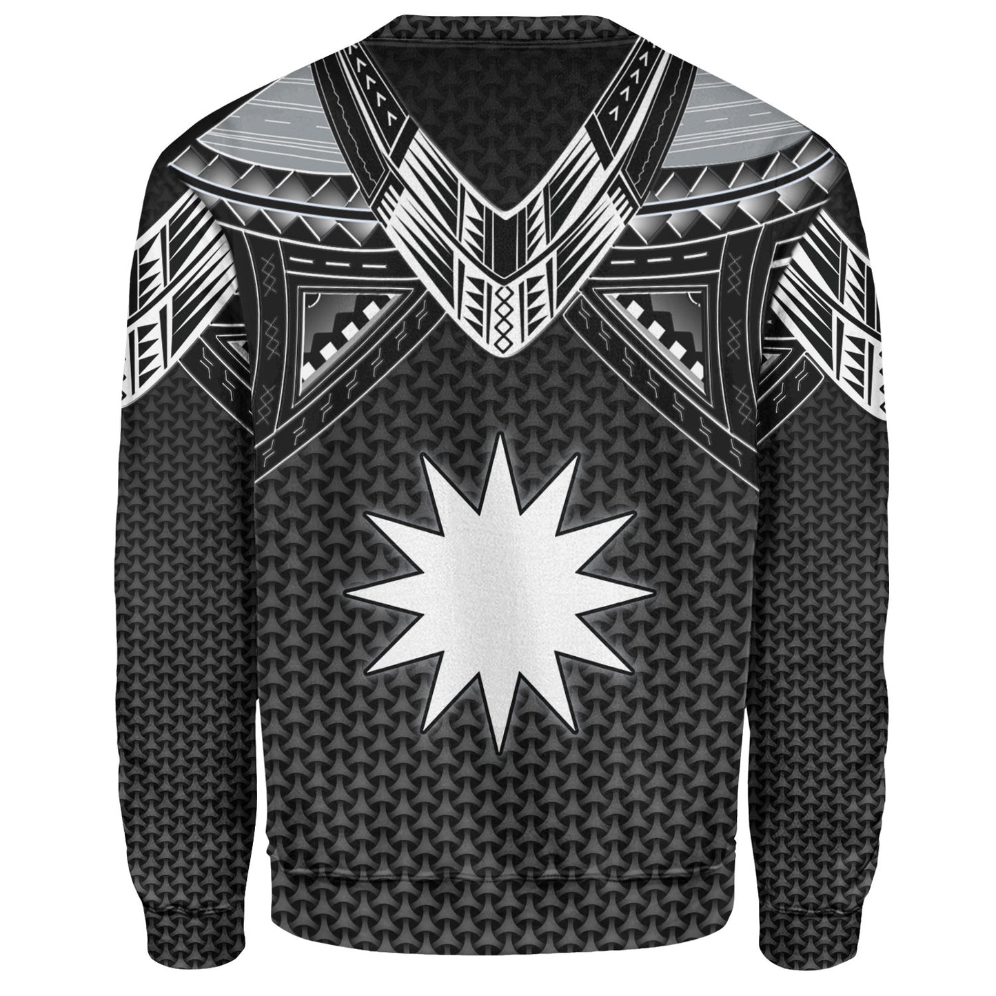 Nauru Custom Personalised Sweatshirt Polynesian Tribal Tattoo