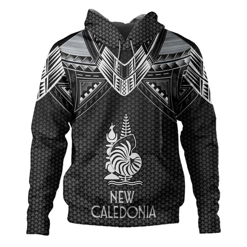 New Caledonia Custom Personalised Hoodie Polynesian Tribal Tattoo