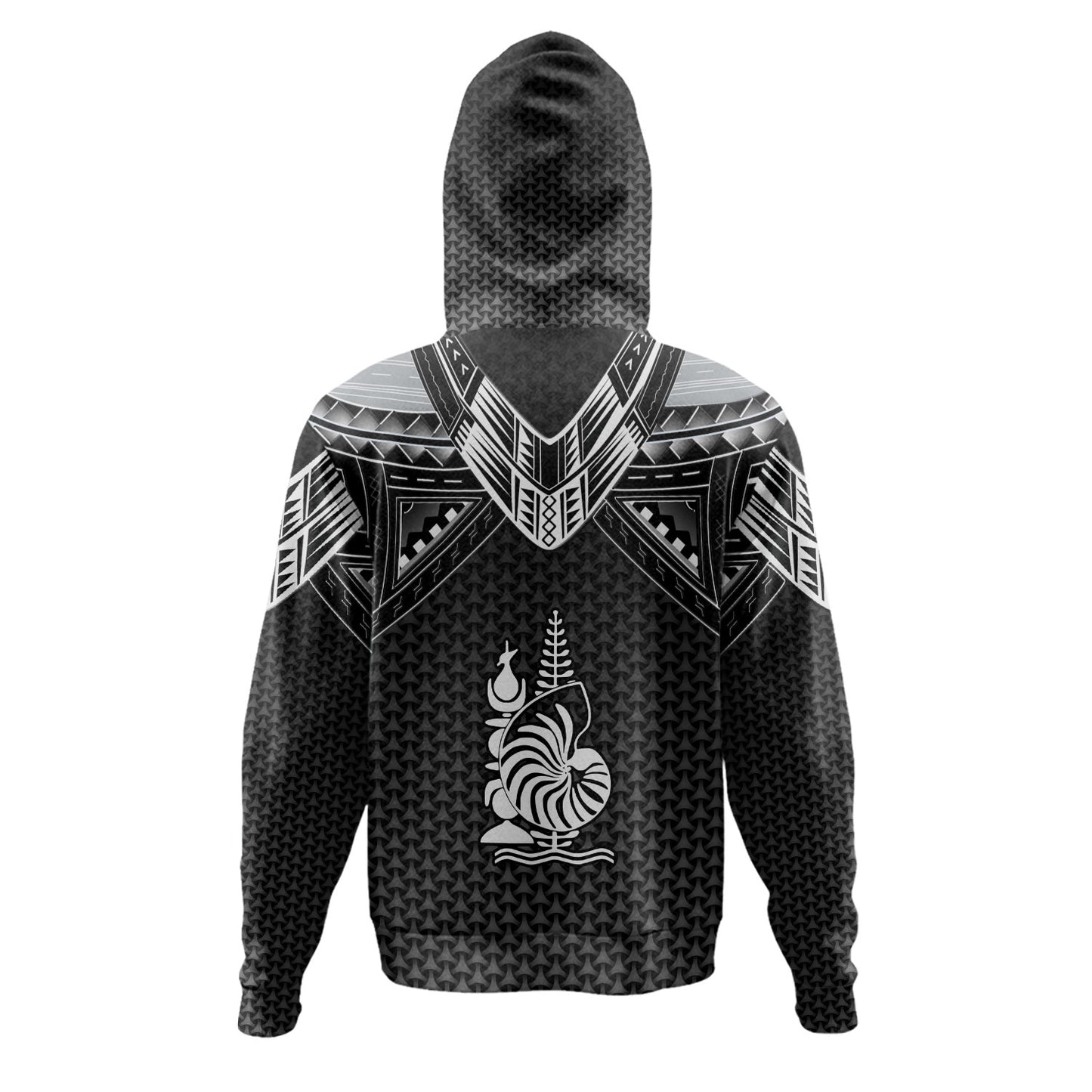 New Caledonia Custom Personalised Hoodie Polynesian Tribal Tattoo
