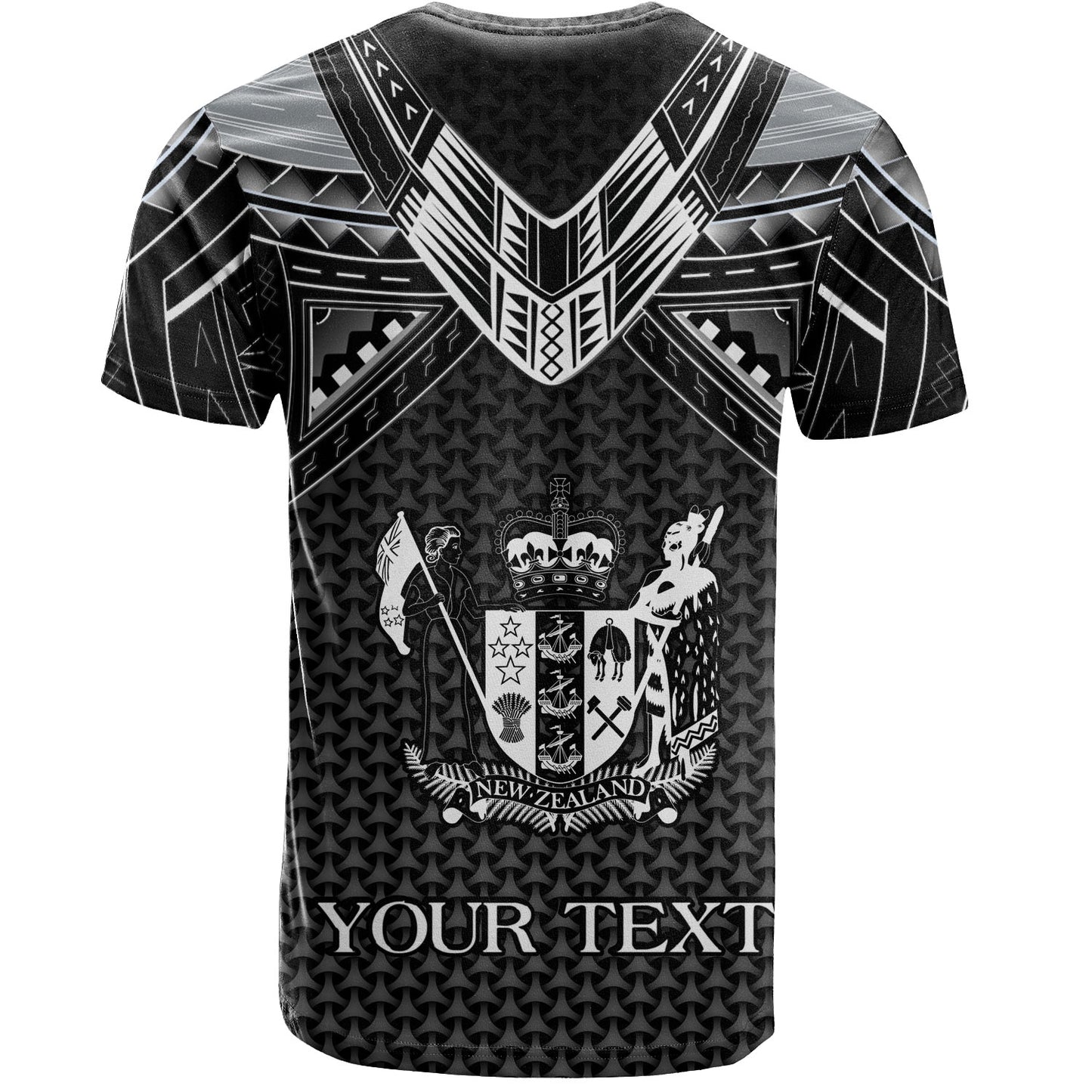 New Zealand Custom Personalised T-Shirt Polynesian Tribal Tattoo