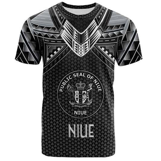 Niue Custom Personalised T-Shirt Polynesian Tribal Tattoo