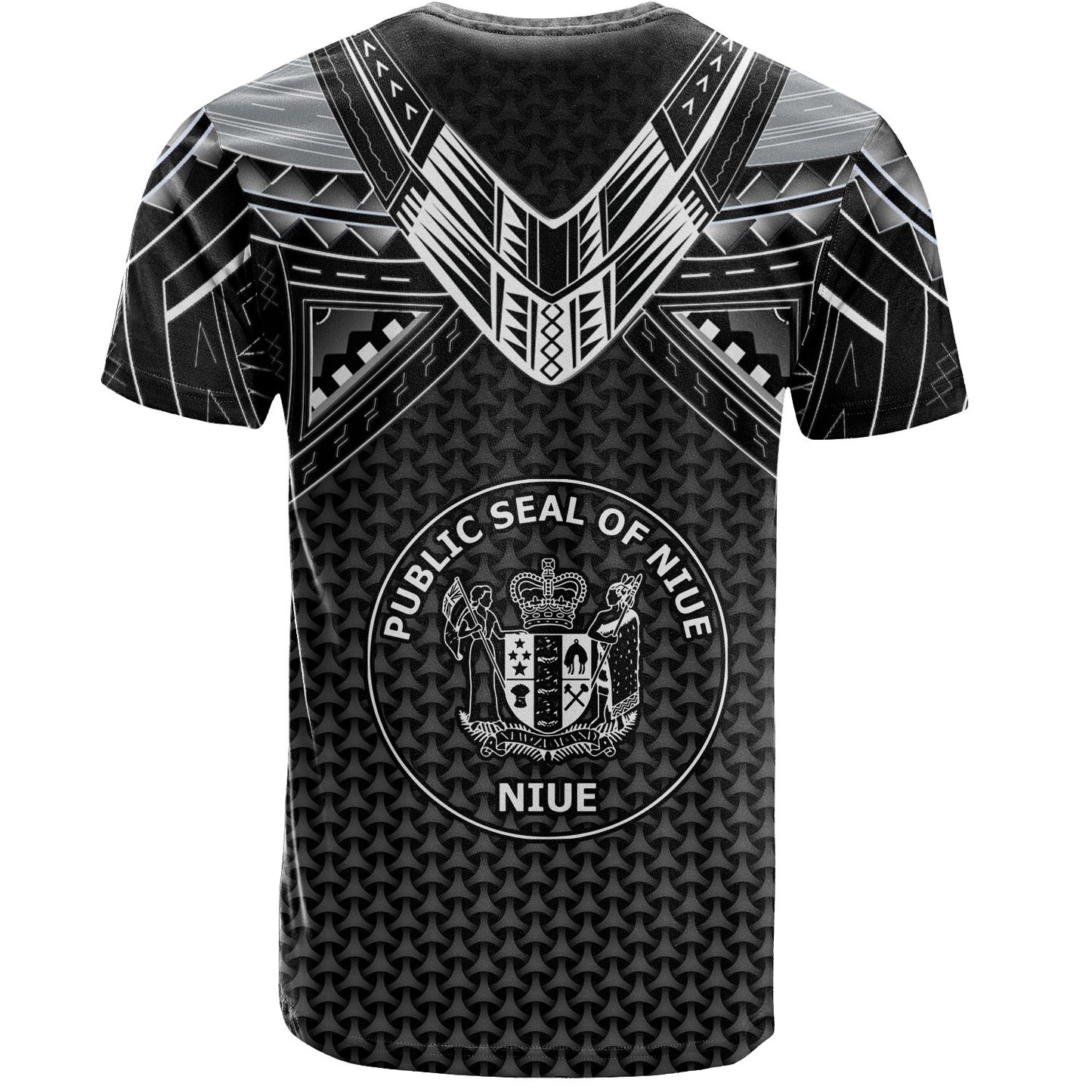 Niue Custom Personalised T-Shirt Polynesian Tribal Tattoo