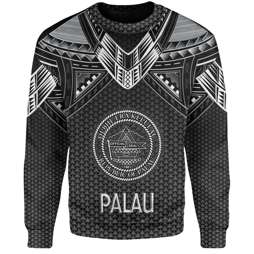 Palau Custom Personalised Sweatshirt Polynesian Tribal Tattoo