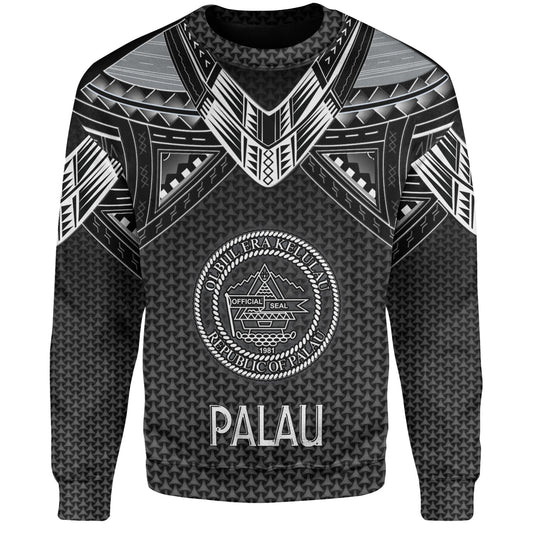 Palau Custom Personalised Sweatshirt Polynesian Tribal Tattoo