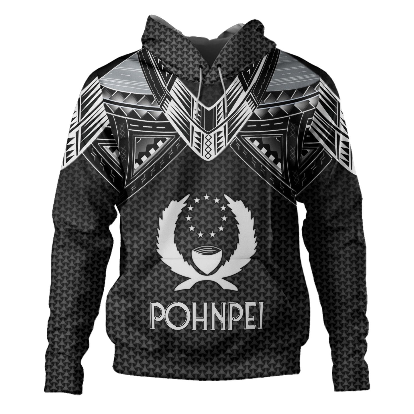 Pohnpei State Custom Personalised Hoodie Polynesian Tribal Tattoo