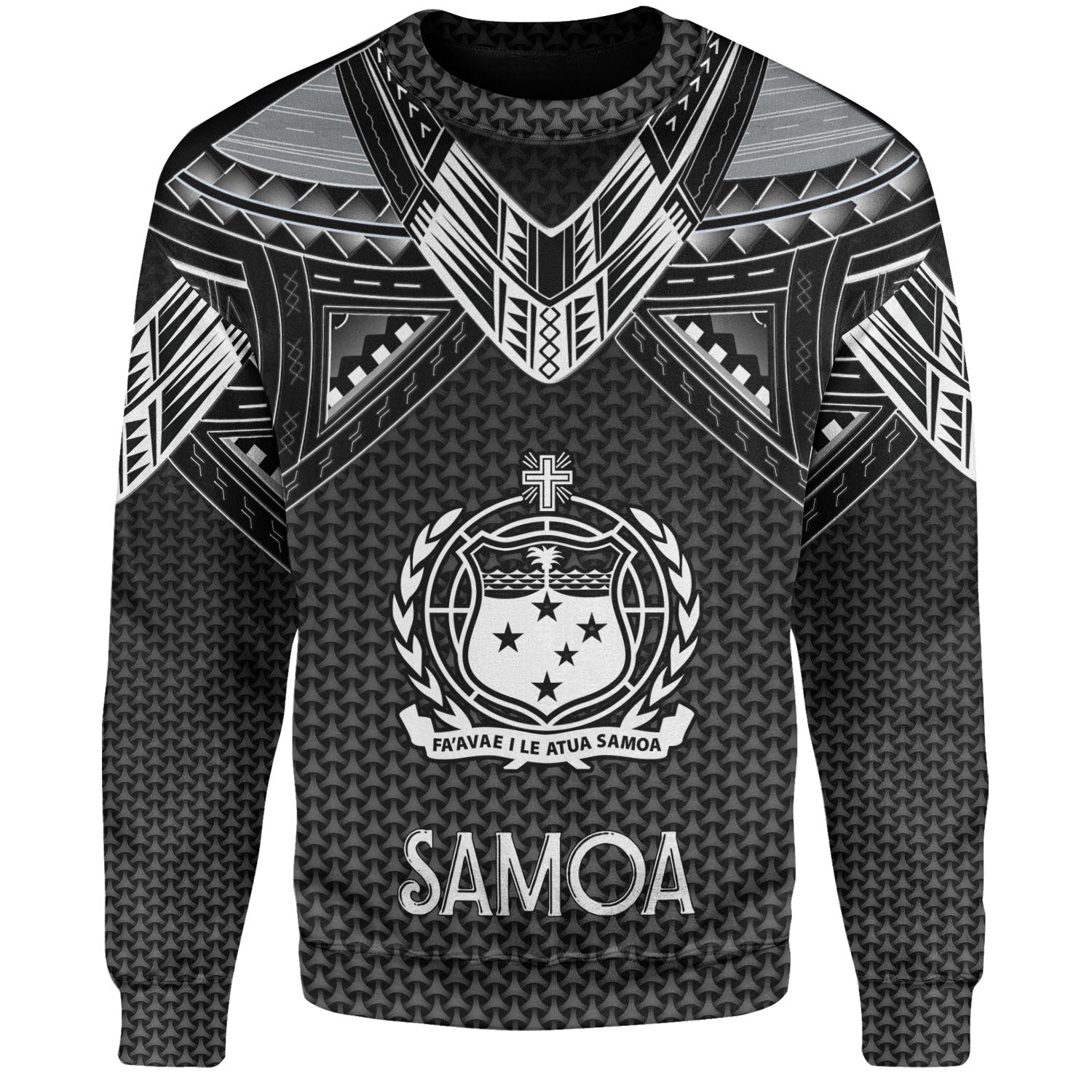 Samoa Custom Personalised Sweatshirt Polynesian Tribal Tattoo