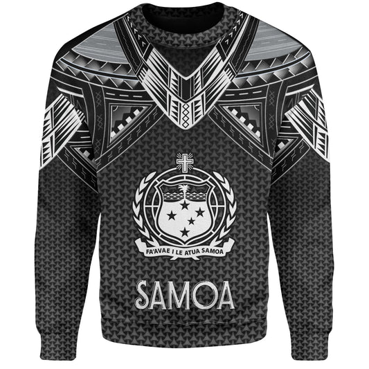 Samoa Custom Personalised Sweatshirt Polynesian Tribal Tattoo