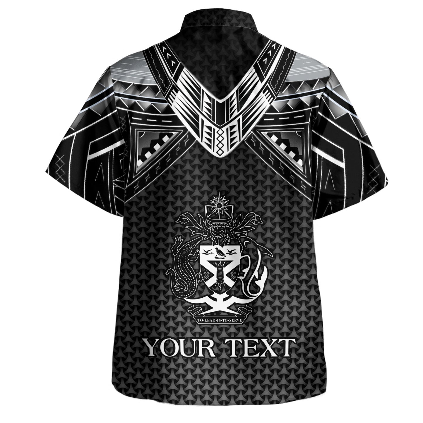 Solomon Islands Custom Personalised Hawaiian Shirt Polynesian Tribal Tattoo