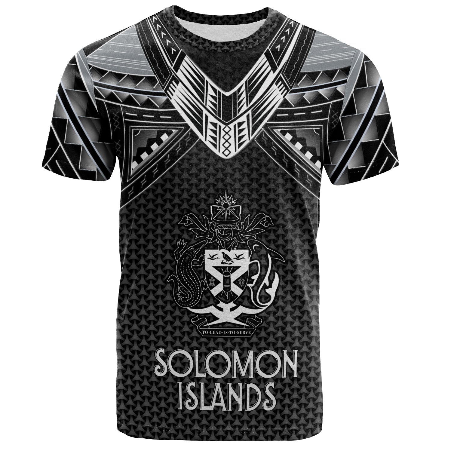 Solomon Islands Custom Personalised T-Shirt Polynesian Tribal Tattoo