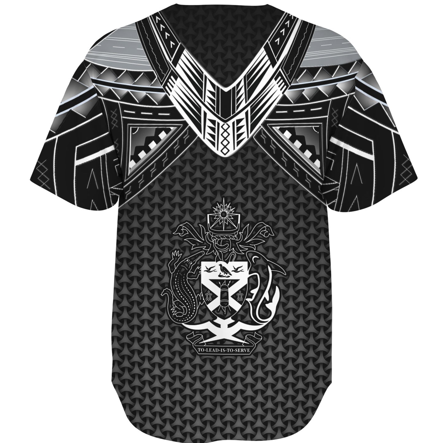 Solomon Islands Custom Personalised Baseball Shirt Polynesian Tribal Tattoo