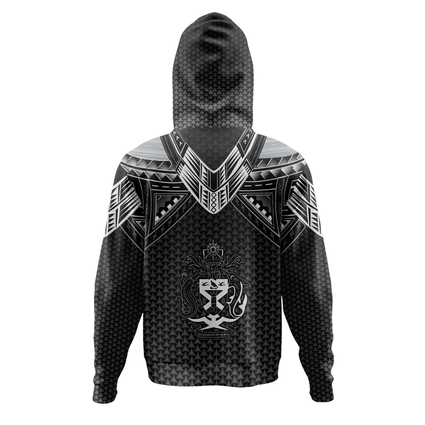 Solomon Islands Custom Personalised Hoodie Polynesian Tribal Tattoo
