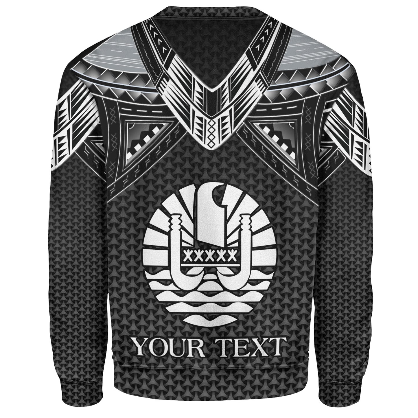 Tahiti Custom Personalised Sweatshirt Polynesian Tribal Tattoo