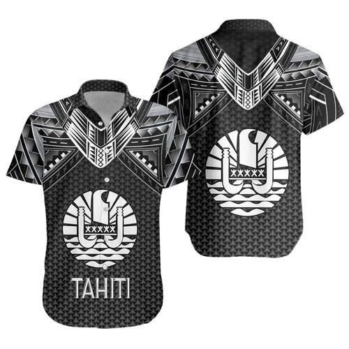 Tahiti Custom Personalised Short Sleeve Shirt Polynesian Tribal Tattoo