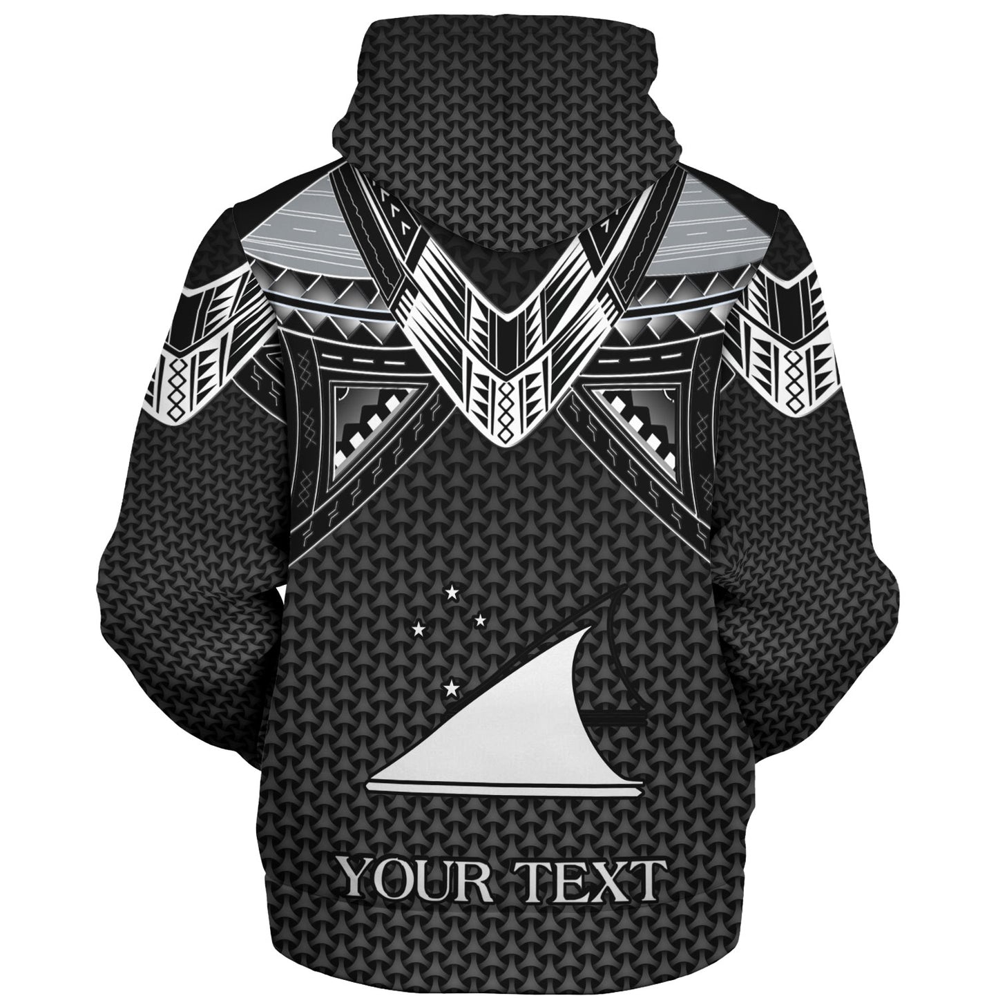Tokelau Custom Personalised Sherpa Hoodie Polynesian Tribal Tattoo