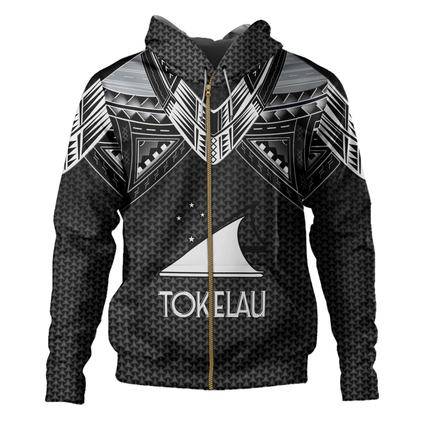 Tokelau Custom Personalised Hoodie Polynesian Tribal Tattoo