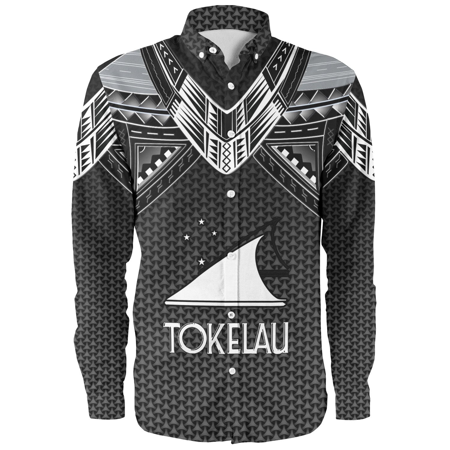 Tokelau Custom Personalised Long Sleeve Shirt Polynesian Tribal Tattoo