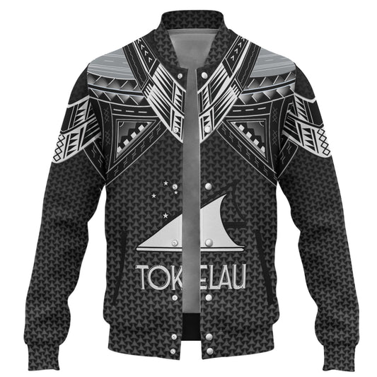 Tokelau Custom Personalised Baseball Jacket Polynesian Tribal Tattoo