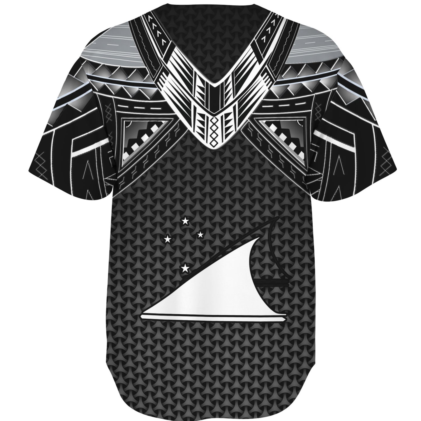 Tokelau Custom Personalised Baseball Shirt Polynesian Tribal Tattoo