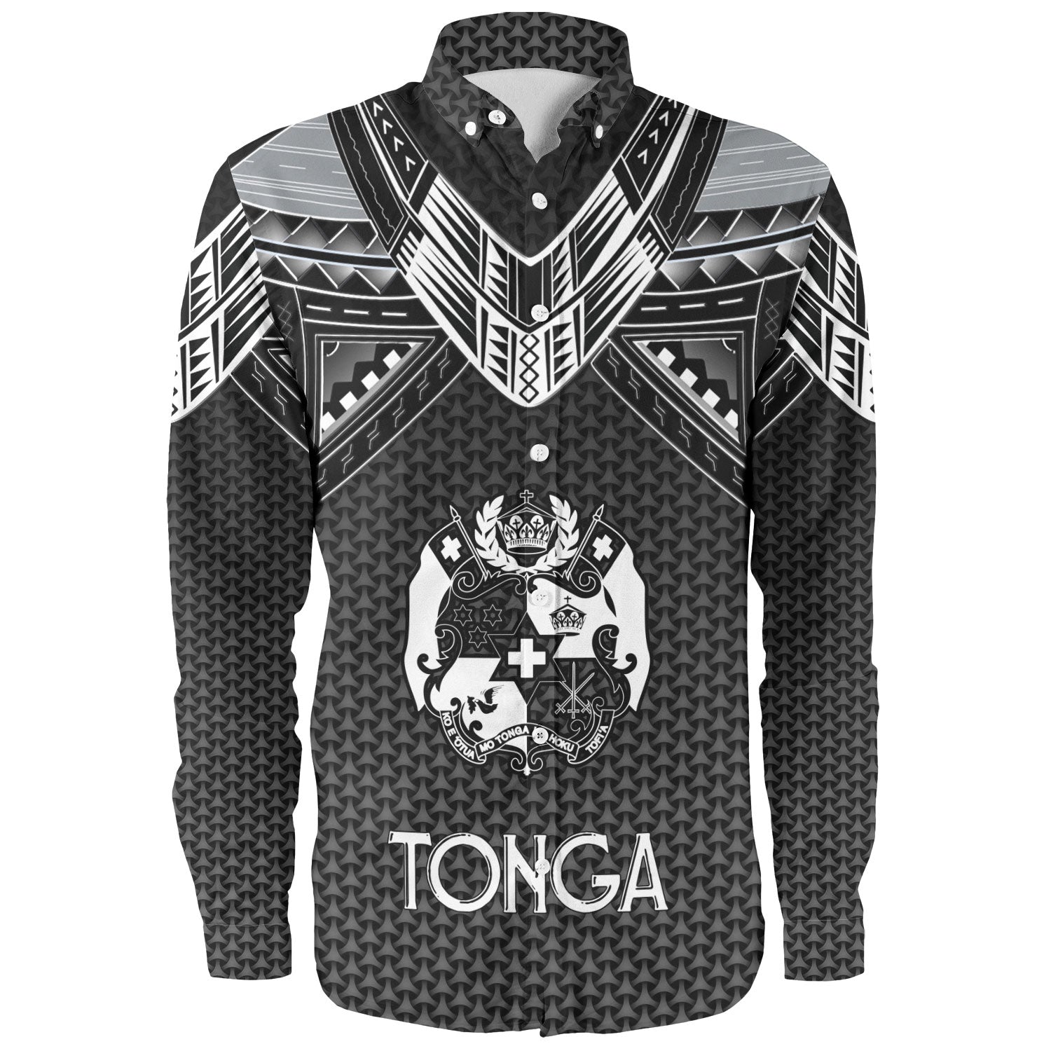 Tonga Custom Personalised Long Sleeve Shirt Polynesian Tribal Tattoo
