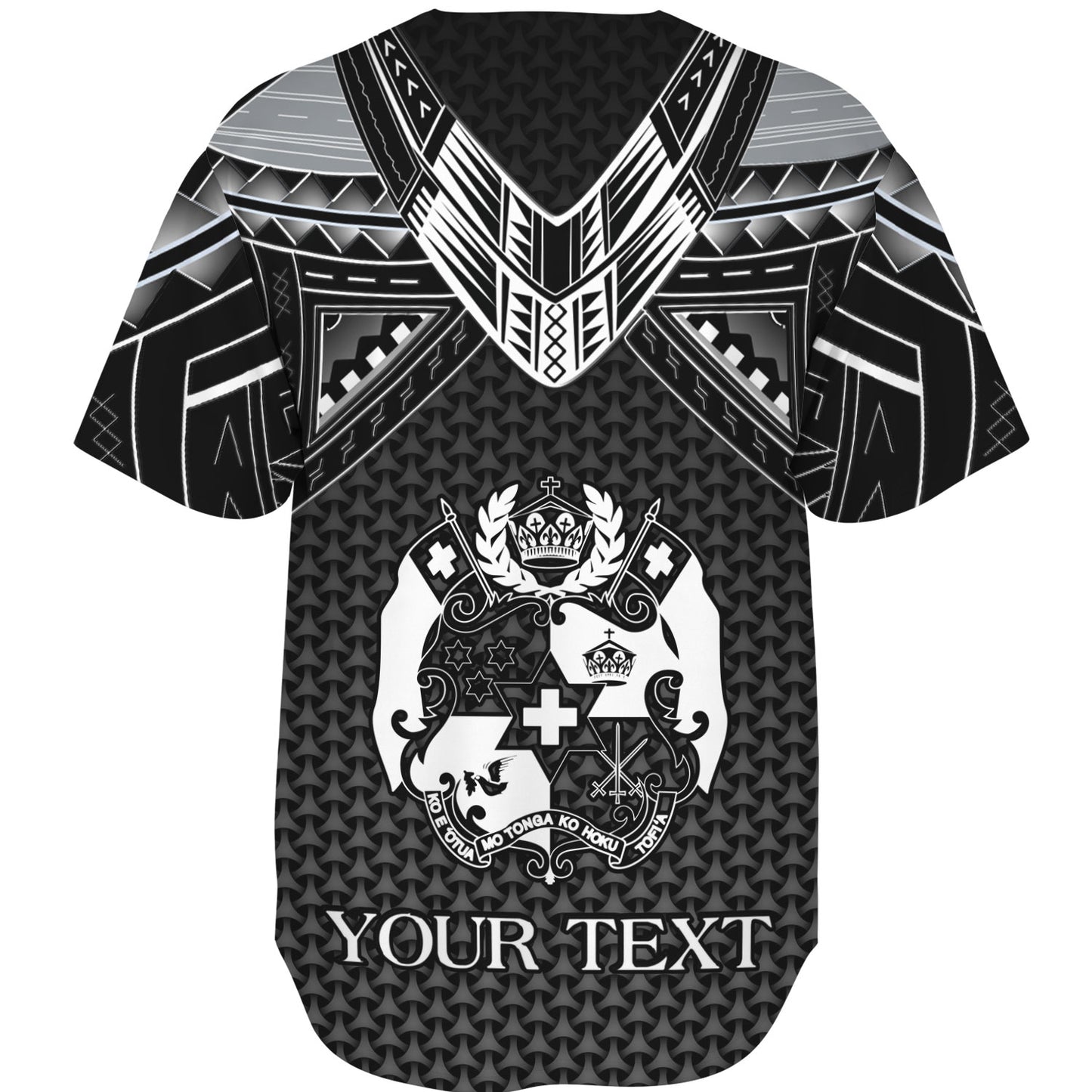 Tonga Custom Personalised Baseball Shirt Polynesian Tribal Tattoo
