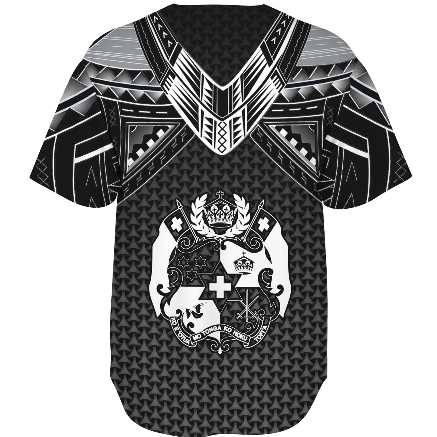 Tonga Custom Personalised Baseball Shirt Polynesian Tribal Tattoo