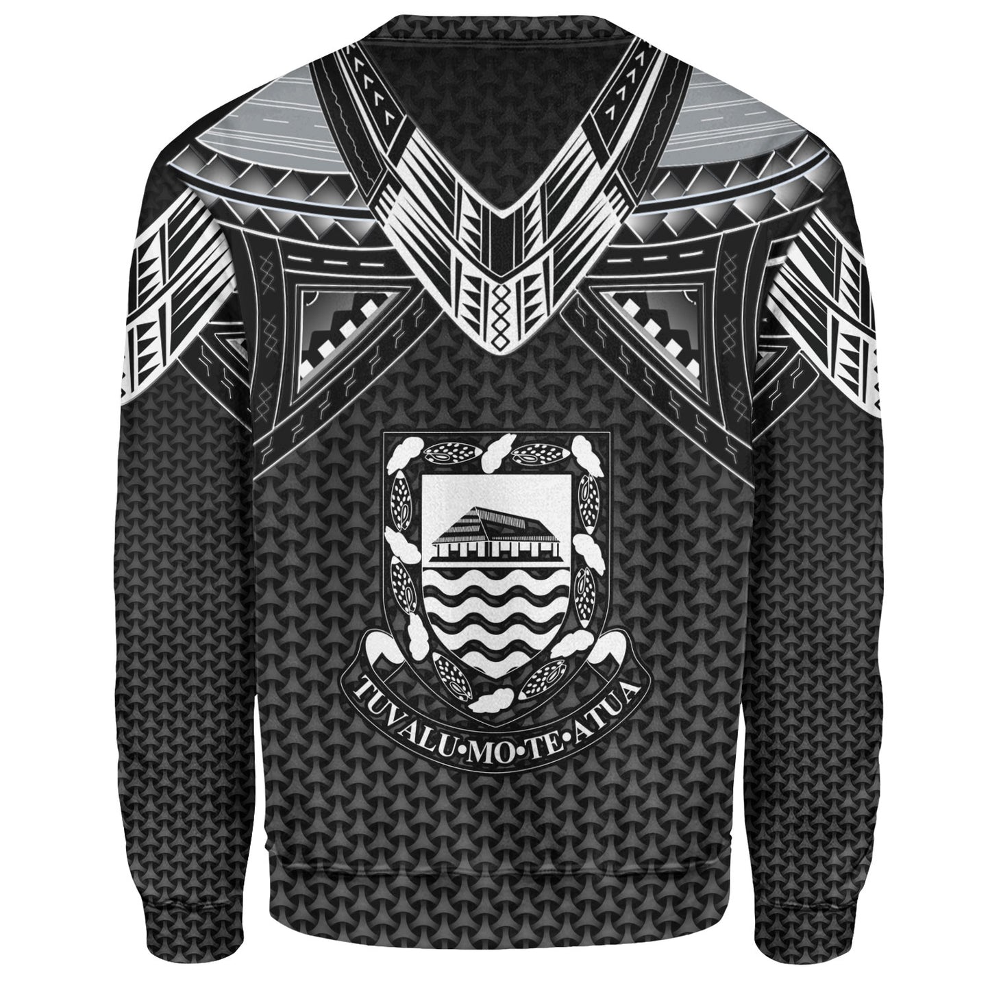 Tuvalu Custom Personalised Sweatshirt Polynesian Tribal Tattoo