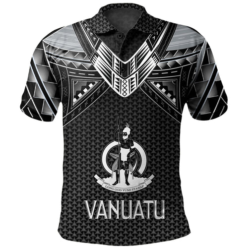 Vanuatu Custom Personalised Polo Shirt Polynesian Tribal Tattoo