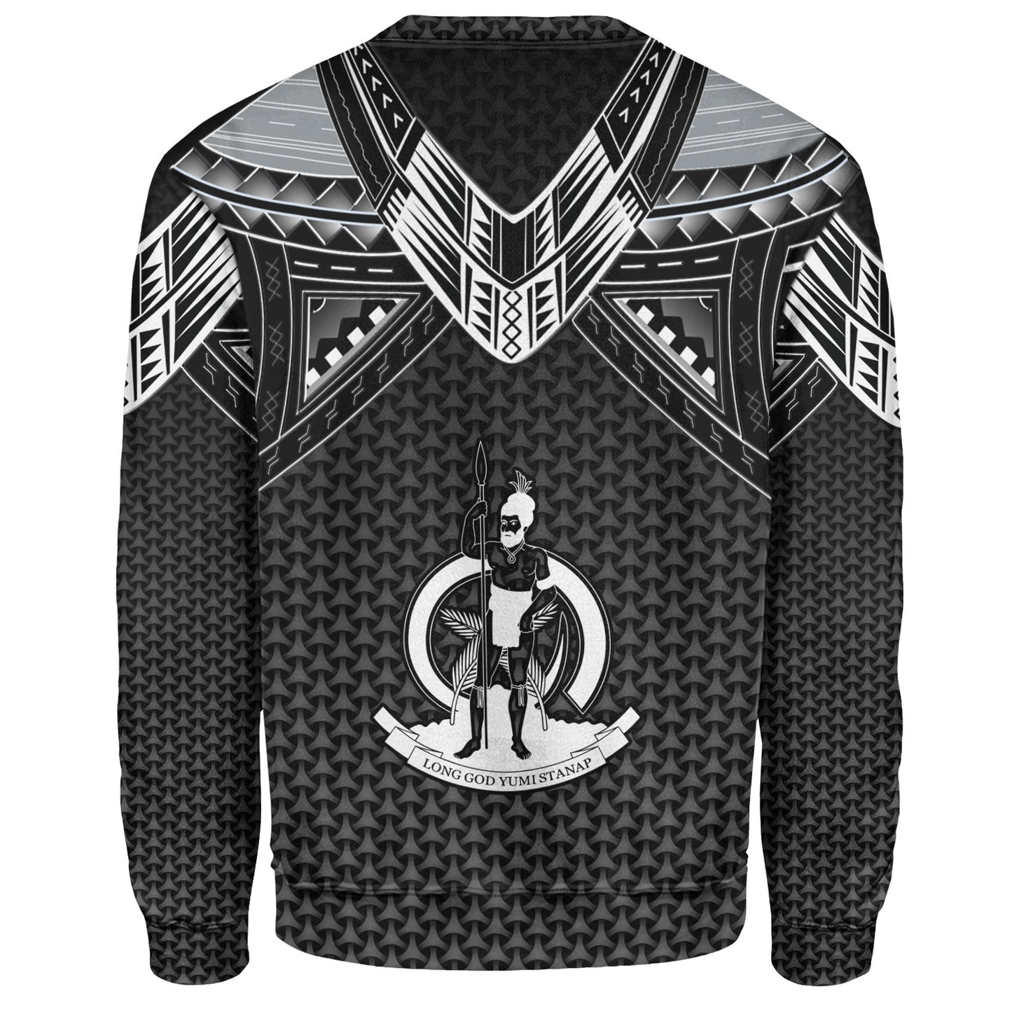 Vanuatu Custom Personalised Sweatshirt Polynesian Tribal Tattoo