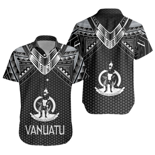 Vanuatu Custom Personalised Short Sleeve Shirt Polynesian Tribal Tattoo