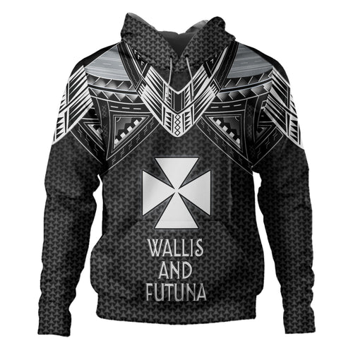 Wallis And Futuna Personalised Hoodie Polynesian Tribal Tattoo