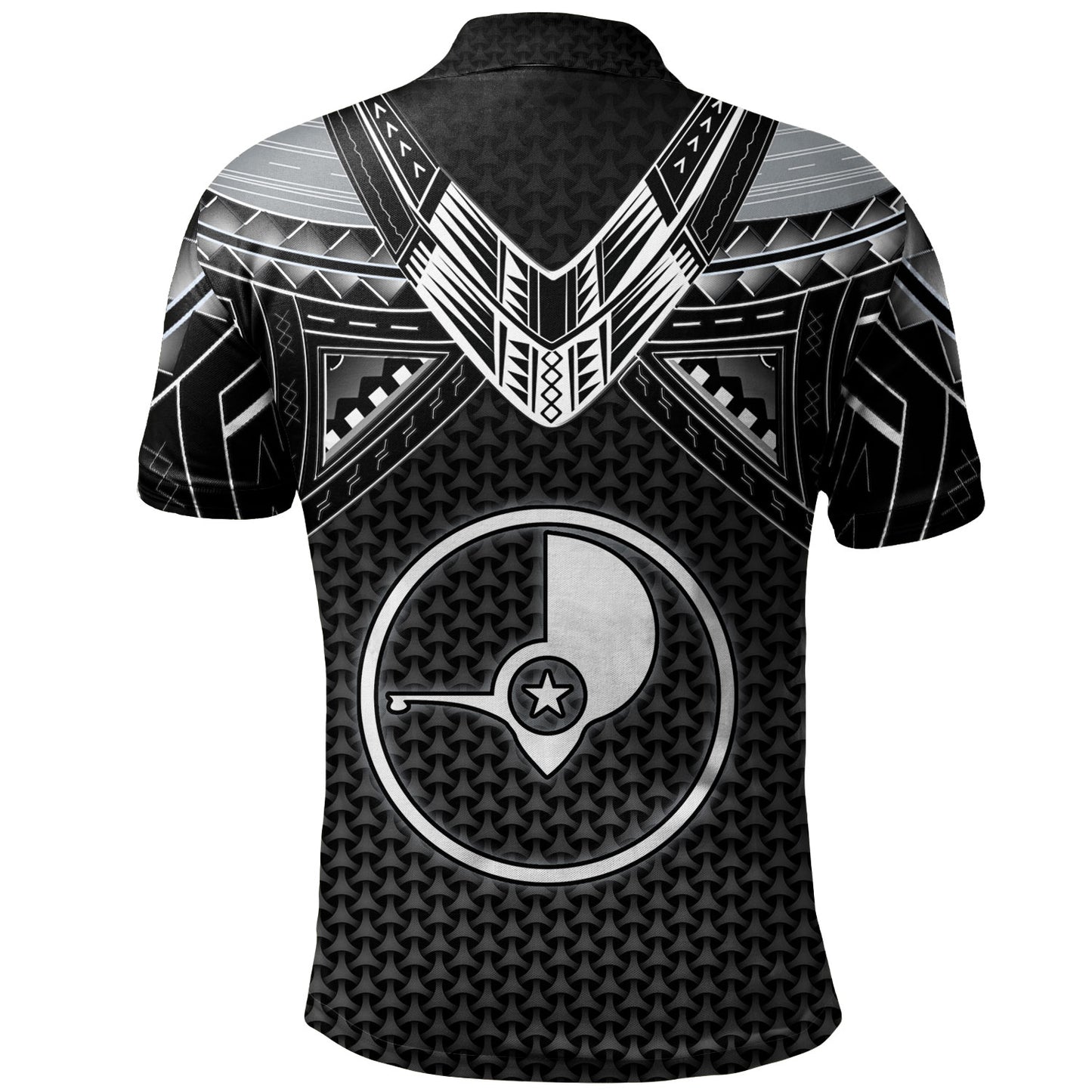 Yap State Custom Personalised Polo Shirt Polynesian Tribal Tattoo