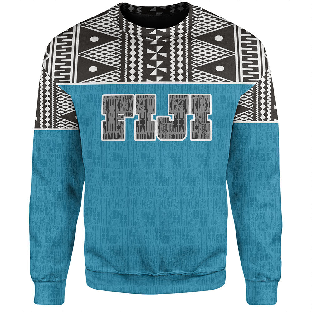 Fiji Sweatshirt Fijian Tapa Pattern