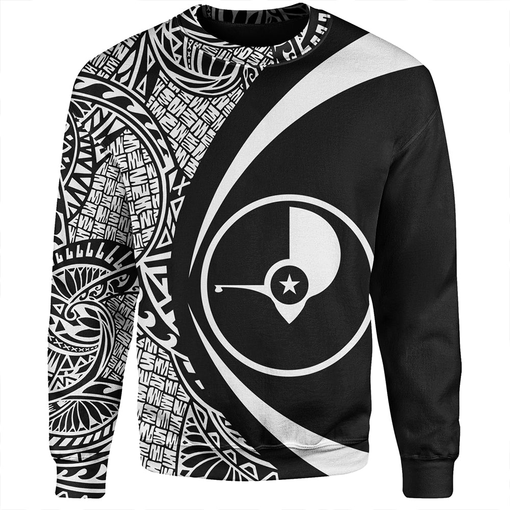 Yap Sweatshirt Coat Of Arm Lauhala White Circle