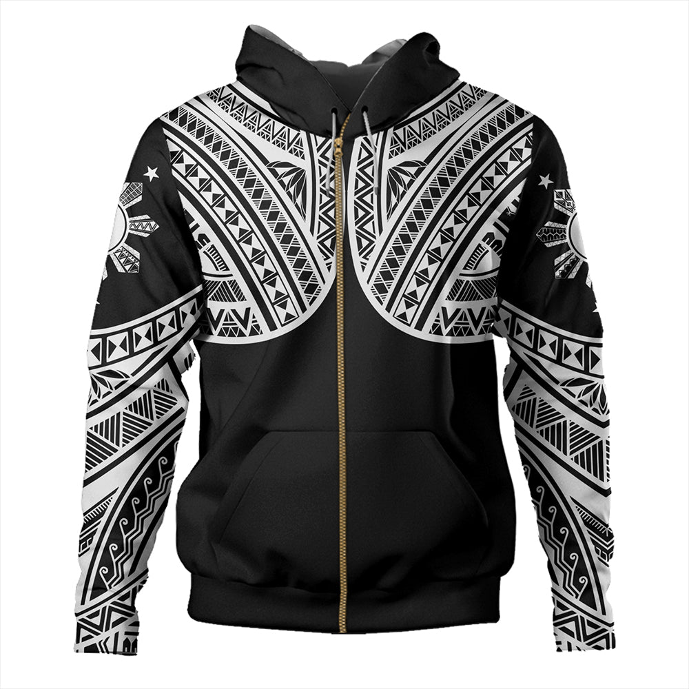 Philippines Hoodie Sun Star Warrior Style White