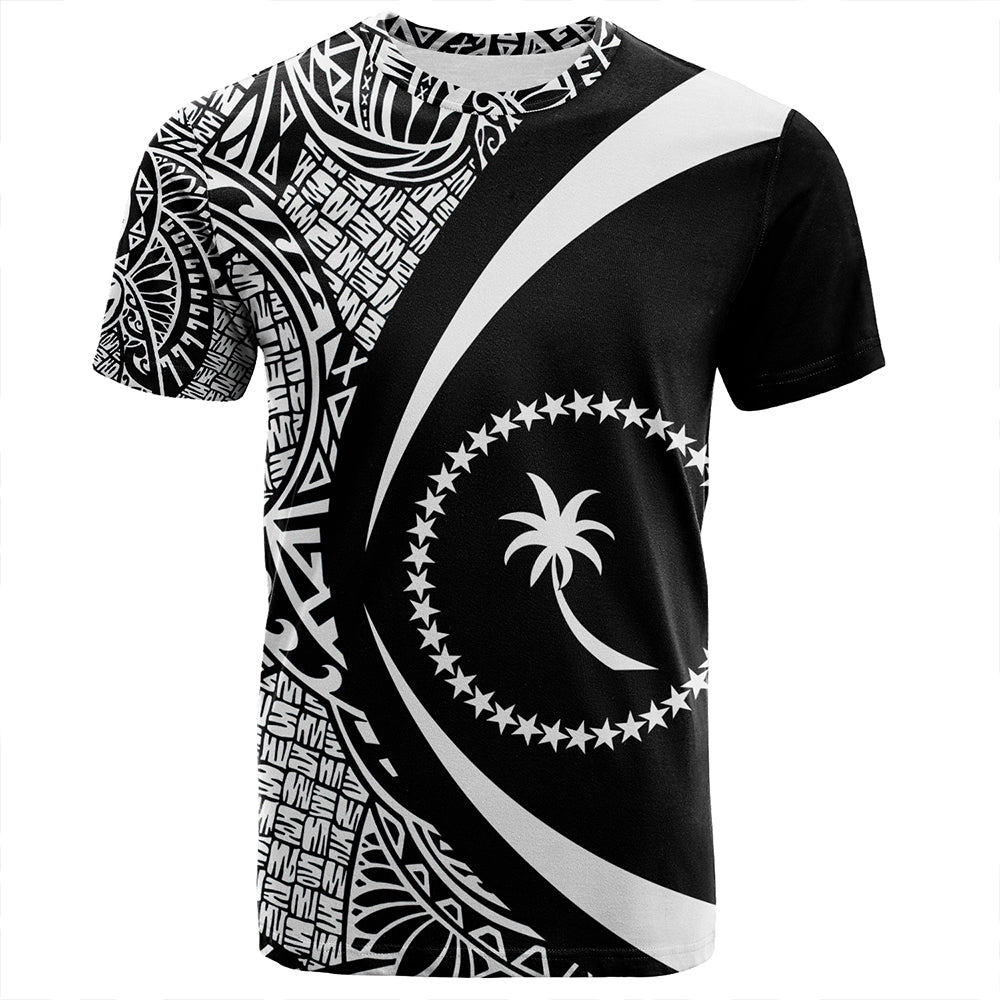 Chuuk T-Shirt Coat Of Arm Lauhala White Circle