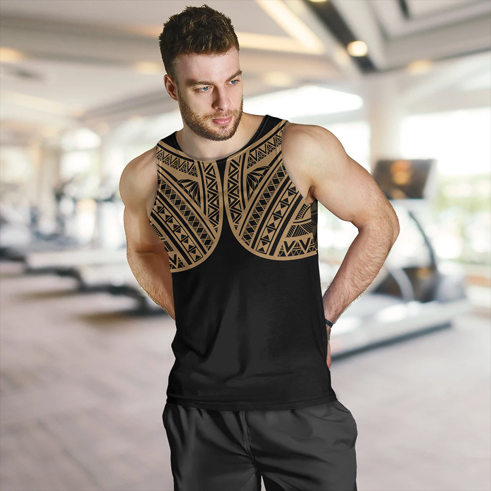 Philippines Tank Top Sun Star Warrior Style Gold