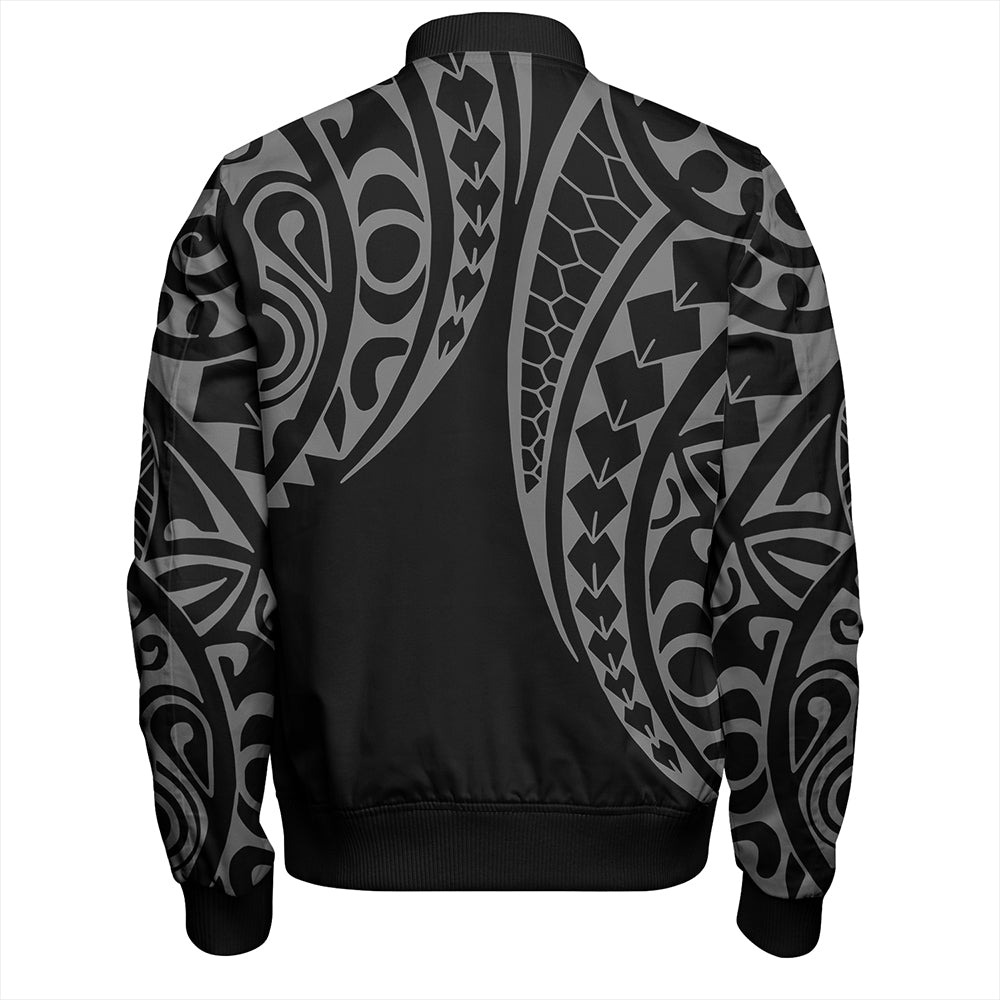 The Philippines Bomber Jacket Sun White Kakau Style