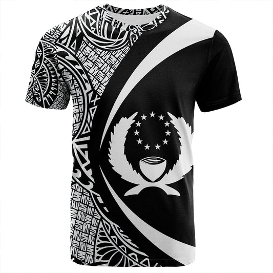 Pohnpei T-Shirt Coat Of Arm Lauhala White Circle