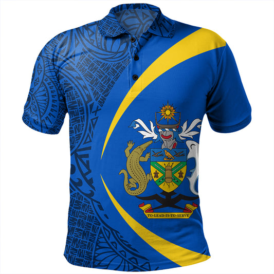 Solomon Islands Polo Shirt Coat Of Arm Lauhala Circle
