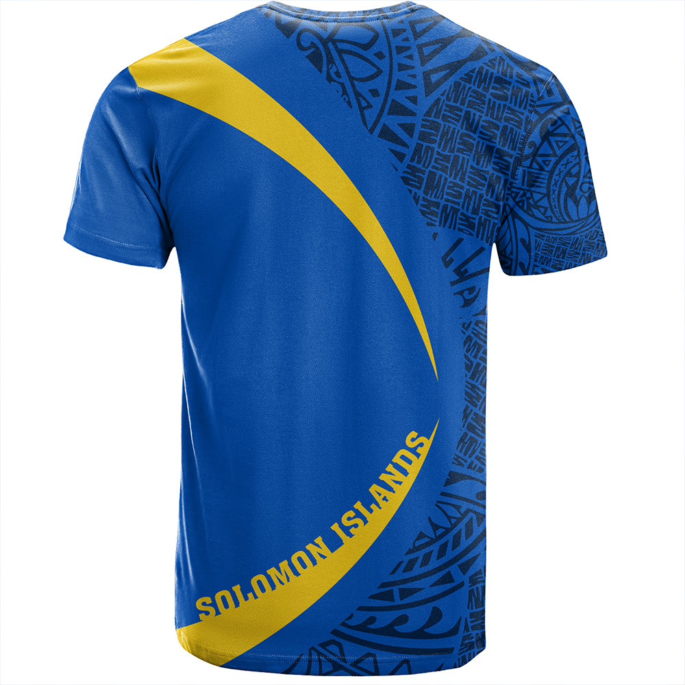Solomon Islands T-Shirt Coat Of Arm Lauhala Circle