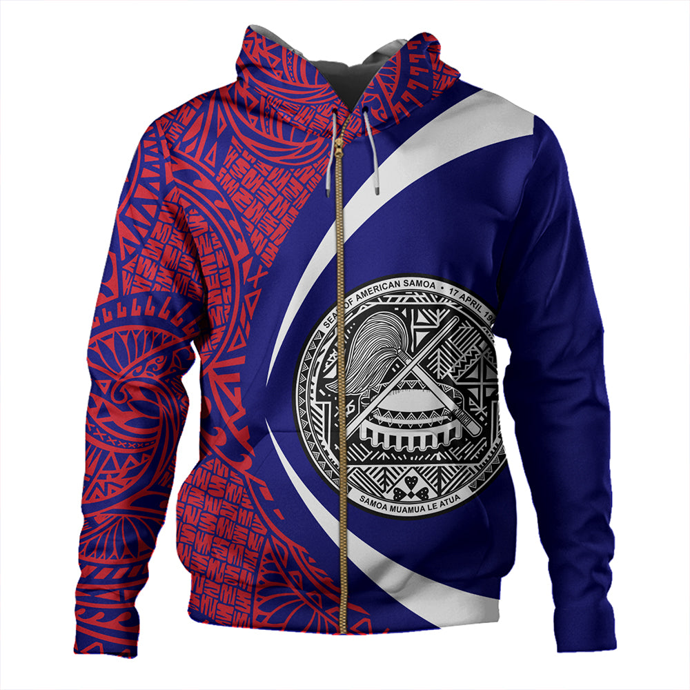 Samoa Hoodie American Samoa Coat Of Arm Lauhala Circle