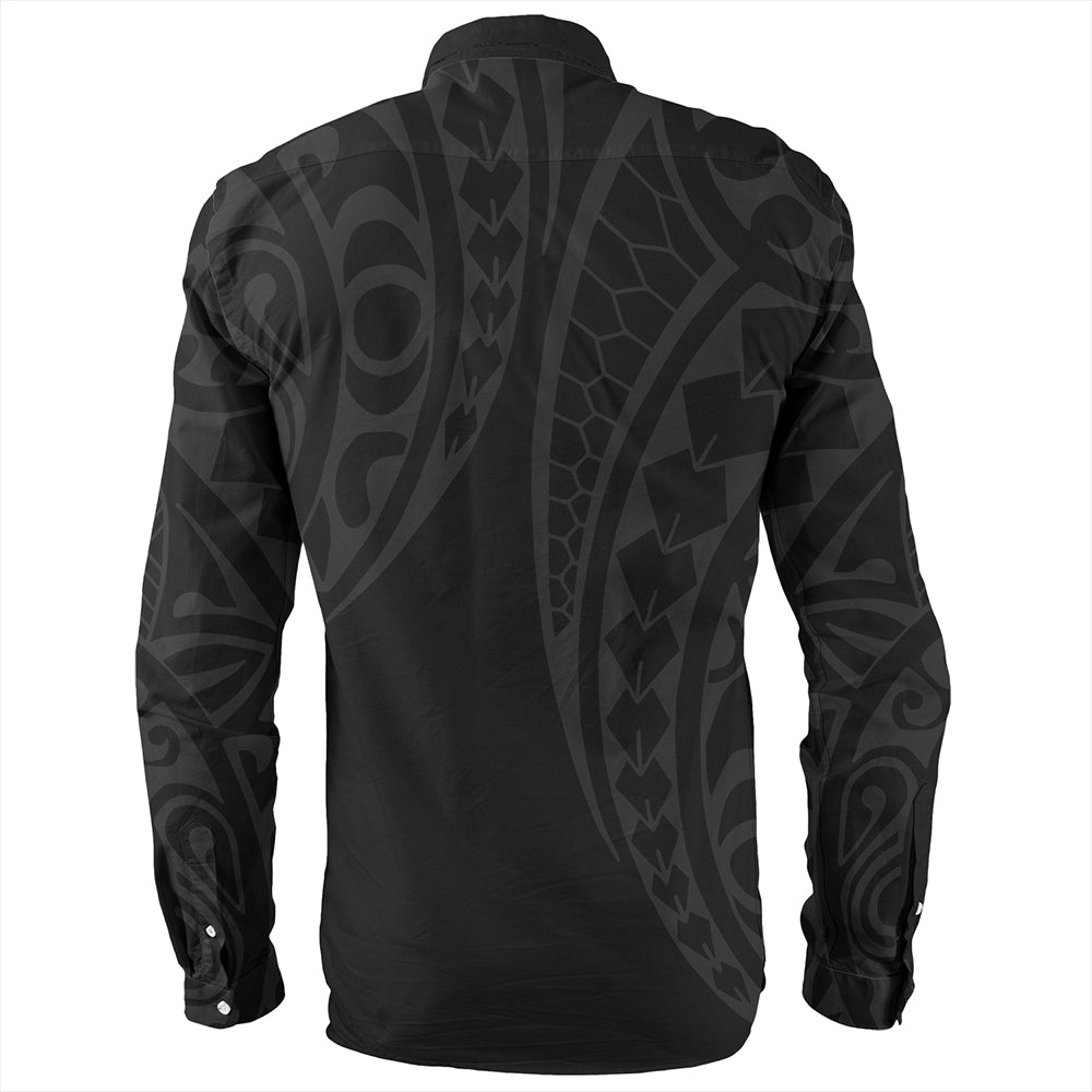 The Philippines Long Sleeve Shirt Sun Gray Kakau Style