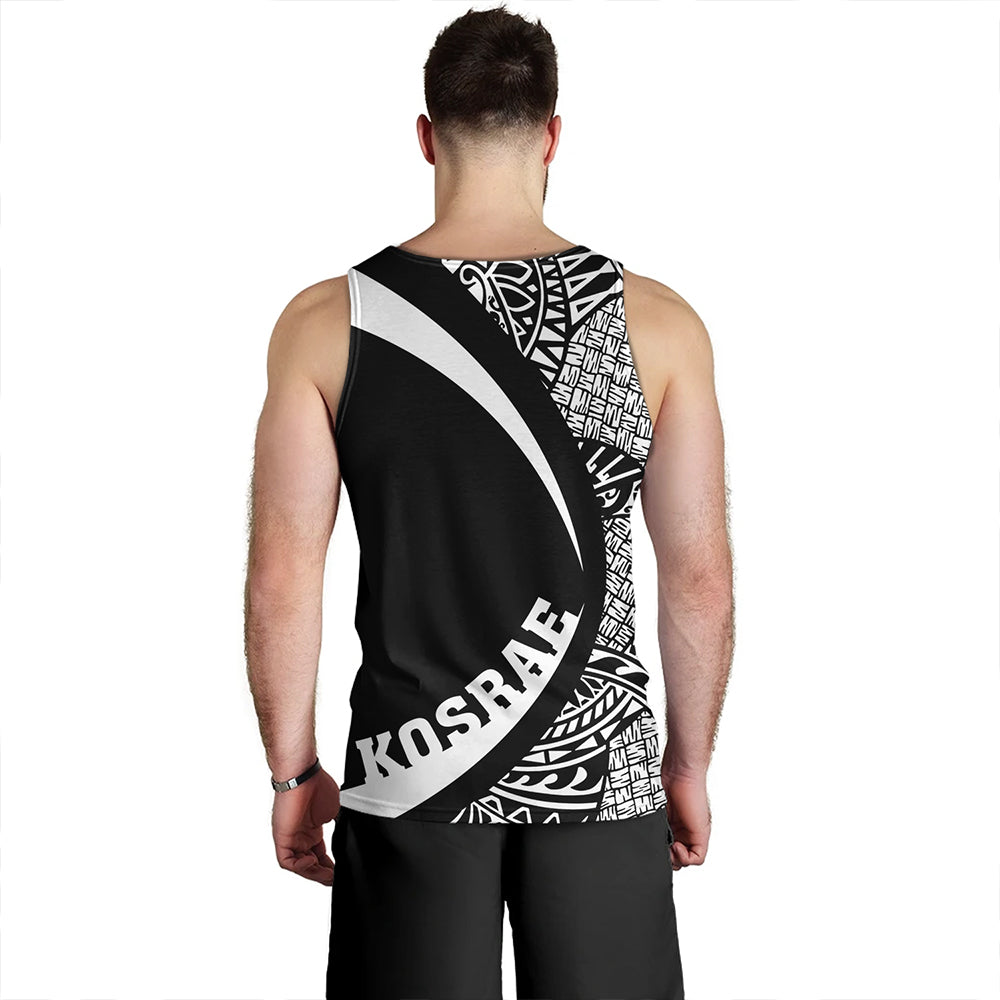 Kosrae Tank Top Coat Of Arm Lauhala White Circle