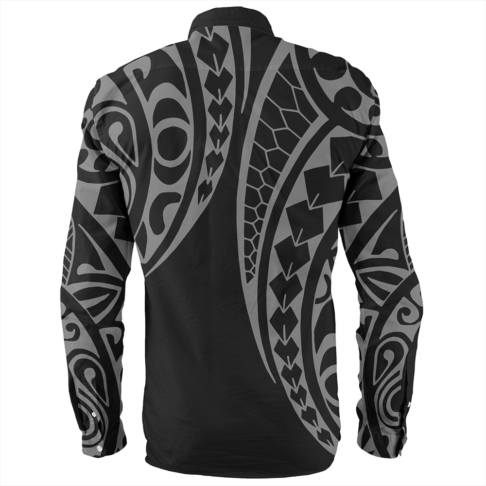 The Philippines Long Sleeve Shirt Sun White Kakau Style