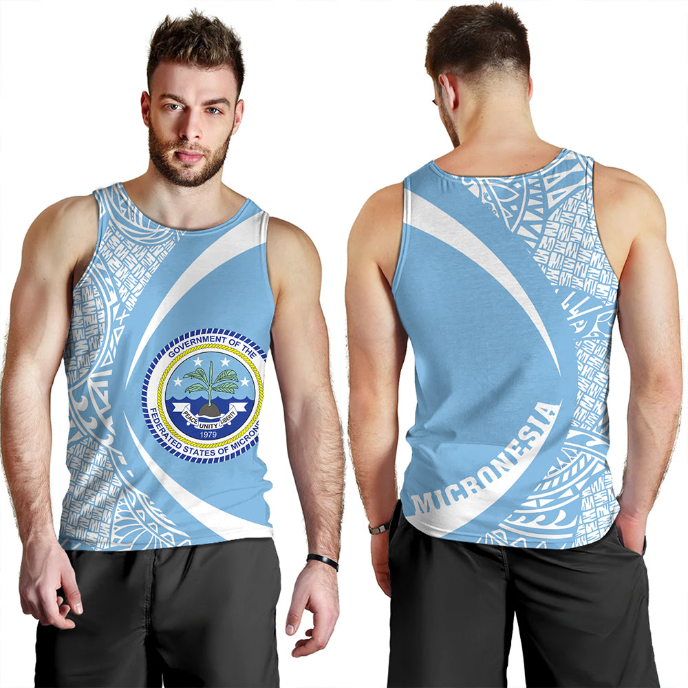Federated States of Micronesia Tank Top Coat Of Arm Lauhala Circle
