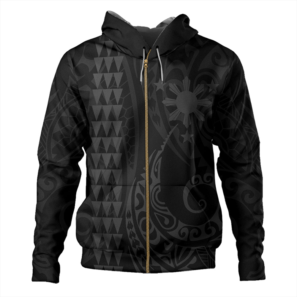 The Philippines Hoodie Sun Gray Kakau Style