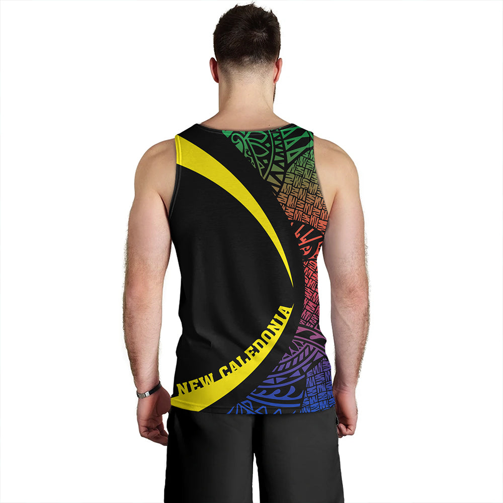 New Caledonia Tank Top Coat Of Arm Lauhala Circle