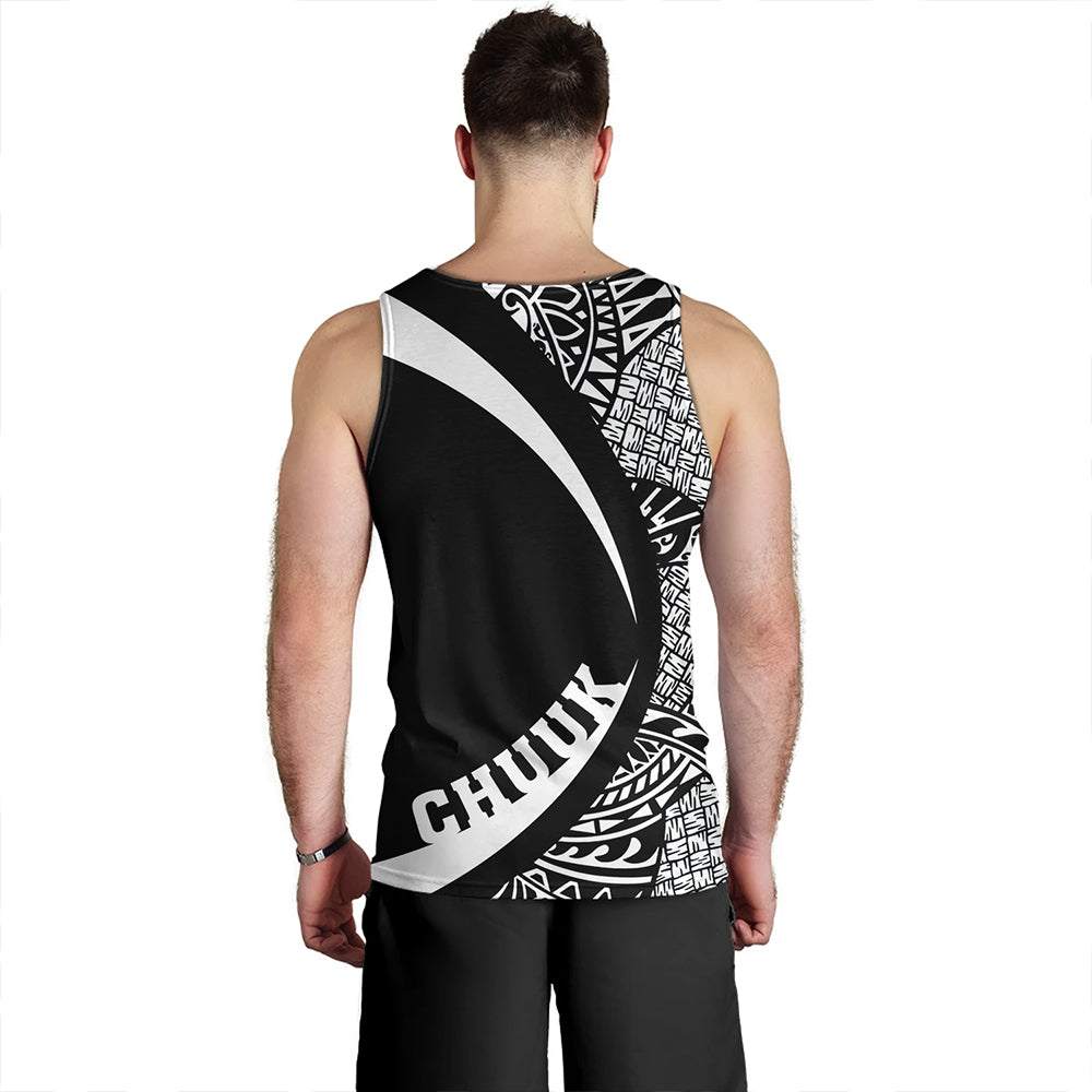 Chuuk Tank Top Coat Of Arm Lauhala White Circle